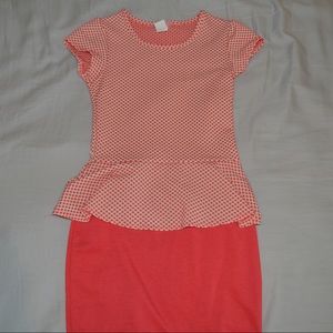Coral formal dress